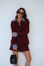 ⁦חליפת שורט צווארון ג׳ינס⁩ – תמונה ⁦14⁩