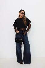 ⁦חולצה שילוב תחרה⁩ – תמונה ⁦3⁩