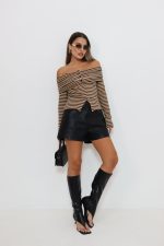 ⁦חולצת ריטה פסים⁩ – תמונה ⁦3⁩