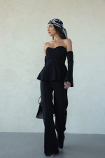 חליפת סטרפלס מחטבת