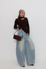 ⁦חולצת פתח סיבוב⁩ – תמונה ⁦4⁩