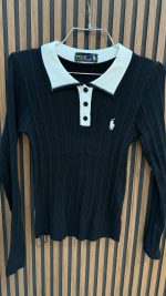 ⁦סריג פולו צווארון כפתורים⁩ – תמונה ⁦3⁩