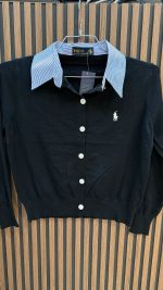 ⁦סריג צווארון פסים פולו⁩ – תמונה ⁦3⁩