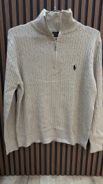 ⁦סריג פולו חצי רוכסן⁩ – תמונה ⁦4⁩