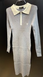 ⁦שמלת צווארון פולו⁩ – תמונה ⁦3⁩