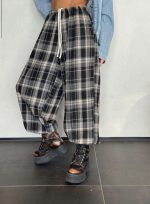 ⁦מכנס משבצות בלון⁩ – תמונה ⁦7⁩