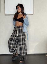 ⁦מכנס משבצות בלון⁩ – תמונה ⁦6⁩