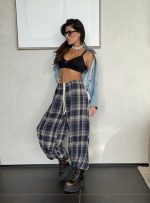 ⁦מכנס משבצות בלון⁩ – תמונה ⁦3⁩