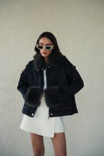 ⁦ג׳קט ג׳ינס שילוב פרווה⁩ – תמונה ⁦5⁩