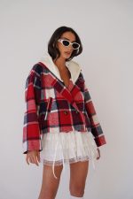 ⁦ג׳קט משבצות קפוצ׳ון⁩ – תמונה ⁦13⁩