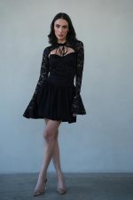 ⁦שמלת בלון שרוול תחרה⁩ – תמונה ⁦3⁩