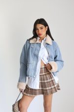 ג׳קט ג׳ינס שילוב פרווה