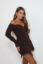 ⁦שמלת מחוך שילוב תחרה⁩ – תמונה ⁦3⁩