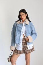 ⁦ג׳קט ג׳ינס שילוב פרווה⁩ – תמונה ⁦8⁩