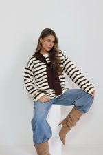 ⁦סריג צמר שילוב עליונית⁩ – תמונה ⁦10⁩