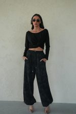 ⁦מכנס ווש גומי הדפס⁩ – תמונה ⁦2⁩