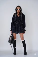 ⁦ג׳קט ג׳ינס שילוב קפוצ׳ון⁩ – תמונה ⁦6⁩