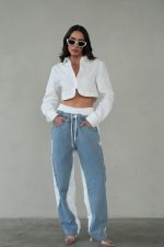 ⁦מכנס שילוב ג׳ינס⁩ – תמונה ⁦2⁩