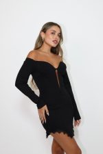 ⁦שמלת מחוך שילוב תחרה⁩ – תמונה ⁦2⁩