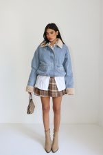 ⁦ג׳קט ג׳ינס שילוב פרווה⁩ – תמונה ⁦6⁩