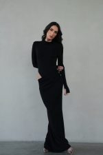 ⁦שמלת פתח צד כפתורים⁩ – תמונה ⁦2⁩