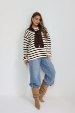 ⁦סריג צמר שילוב עליונית⁩ – תמונה ⁦3⁩