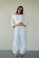 ⁦מכנס ווש גומי הדפס⁩ – תמונה ⁦4⁩