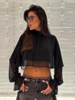 חולצת בטן שיפון