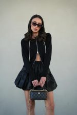 ⁦חצאית עור בלון⁩ – תמונה ⁦3⁩