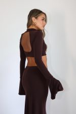 ⁦חליפת חצאית שיפון⁩ – תמונה ⁦3⁩