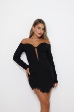 ⁦שמלת מחוך שילוב תחרה⁩ – תמונה ⁦4⁩