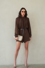 אוברול שורט חגורה