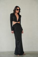 ⁦שמלת מקסי פתחים⁩ – תמונה ⁦4⁩