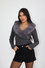 ⁦חולצה שילוב פרווה⁩ – תמונה ⁦14⁩