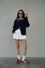 ⁦סריג רוכסן צווארון ג׳ינס⁩ – תמונה ⁦8⁩