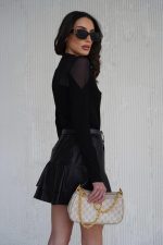 ⁦חולצה שילוב רזיל⁩ – תמונה ⁦3⁩