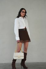 ⁦חצאית סיומת תחרה⁩ – תמונה ⁦9⁩