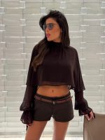 ⁦חולצת בטן שיפון⁩ – תמונה ⁦3⁩