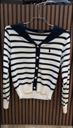 ⁦סריג פולו צווארון וי⁩ – תמונה ⁦2⁩