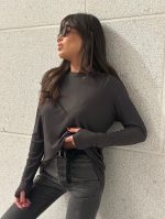 ⁦בייסיק מוס פסים כפפה⁩ – תמונה ⁦3⁩