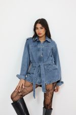 ⁦ג׳קט ג׳ינס קשירה⁩ – תמונה ⁦2⁩