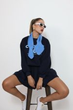 ⁦חליפת חצאית שילוב סריג⁩ – תמונה ⁦6⁩