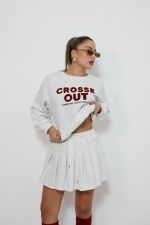 ⁦חליפת חצאית שילוב סריג⁩ – תמונה ⁦8⁩