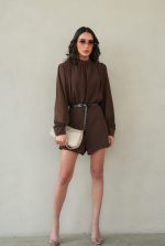 אוברול שורט חגורה