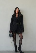 ⁦שמלת בלייזר תחרה⁩ – תמונה ⁦3⁩