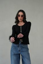 ⁦חולצה שילוב פרווה⁩ – תמונה ⁦10⁩