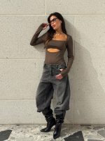 ⁦בגד גוף מחשוף עגול⁩ – תמונה ⁦3⁩