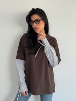 חולצה שילוב פרקל קשירות