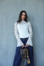 בגד גוף תחרה פעמון