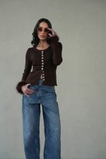 ⁦חולצה שילוב פרווה⁩ – תמונה ⁦6⁩